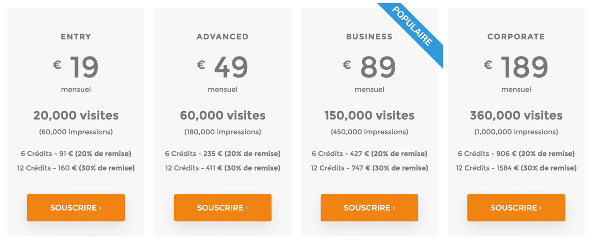 UpSEO tarif